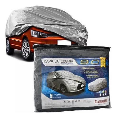 Capa Cobrir Carro Automotiva Protetora Sol Chuva M Forrada