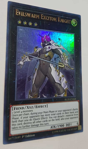 Yugi-oh Carta Evilswarm Exciton Knight Ultra