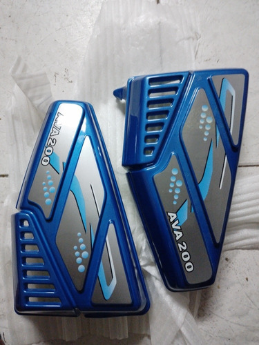 Tapas De Moto Ava Jaguar 200 Azules  Nuevas 