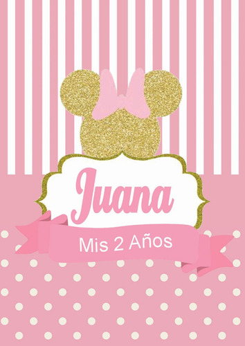 Libritos Colorear Mickey Minnie Personalizado + Lápices X 10