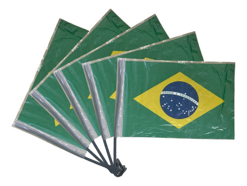 1 Un. Bandeirinha Do Brasil Para Vidro Carro Copa Eleição