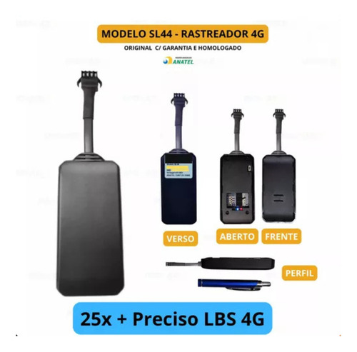Rastreador Bloqueador Veicular Com Aplicativo + Chip M2m