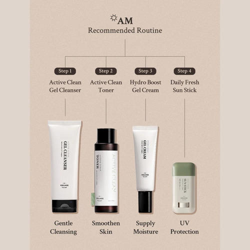 Village 11 | Gel Limpiador - Active Clean | 100 Ml Todo Tipo De Piel Día/noche