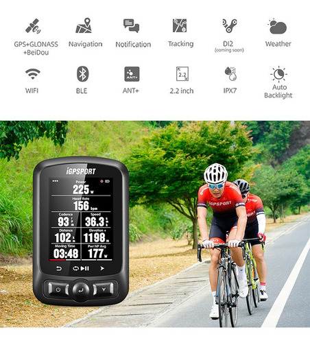 Imagen 3 de 9 de Ciclocomputador Igsport Igs620 Gps Wifi Ant+ Mtb Ruta