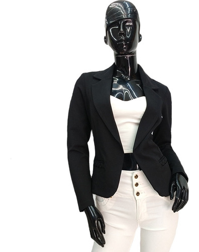 Saco Blazer Cuello Solapa Mujer Juvenil