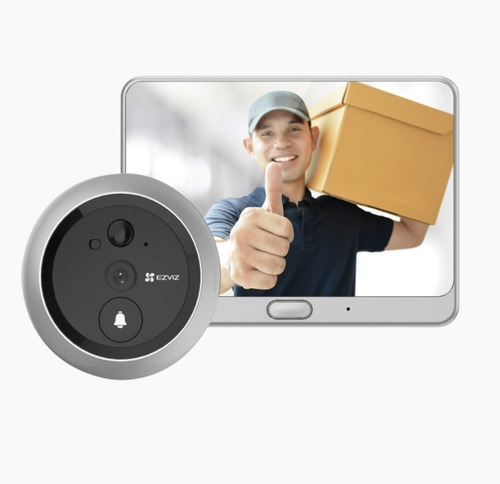 Portero Pantalla Con Mirilla Inteligente Wifi Pir Dp1c Ezviz