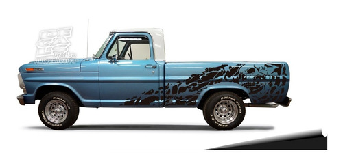 Calco Ford F100 1969 Skull Decoracion Calavera Juego