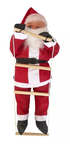 Boneco Papai Noel Tradicional na Corda - 90cm