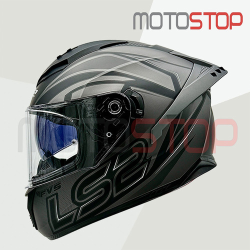 Casco Integral Ls2 Ff806 Negro Gris Matte / Certificado Qr