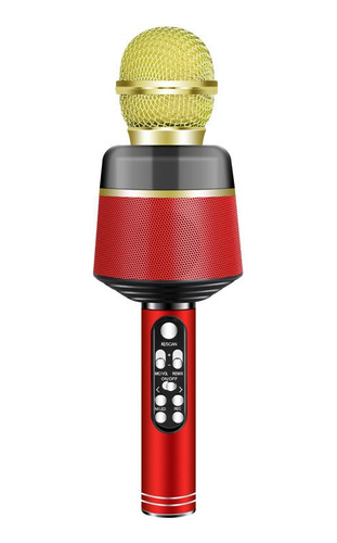 Micrófono De Karaoke Led Bluetooth Inalámbrico Con Bocina