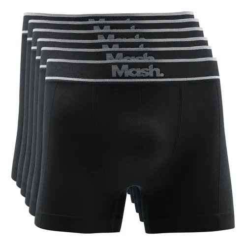 Kit 6 Cuecas Boxer Mash Poliamida Toque Gelado Sem Costura