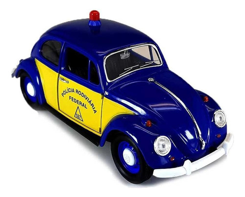 Miniatura Carro 1967 Vw Fusca Policia