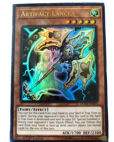 Artifact Lancea Yugioh Duel Devastator Ultra Raro Original