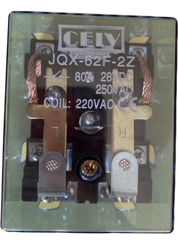 Contactor Mod Jqx-62f 2z 80 Amp 220v 80a