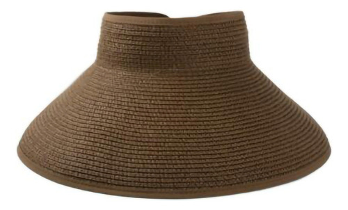 Sombrero Ancho Enrollable Para Mujer Con Visera De Paja Con