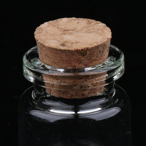20 Tarros Para Botellas Pequeños Con Tapón De Corcho De 5 Ml