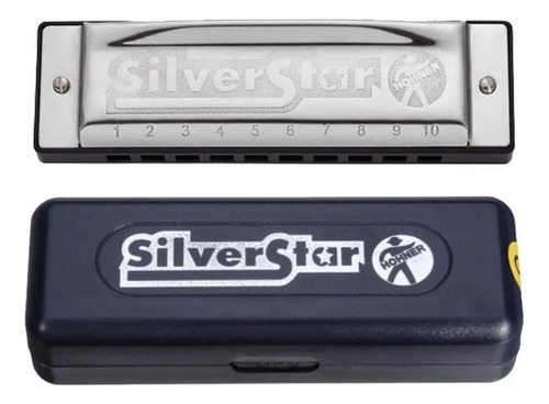 Gaita De Boca Hohner Modelo Silverstar Afinação Em Dó