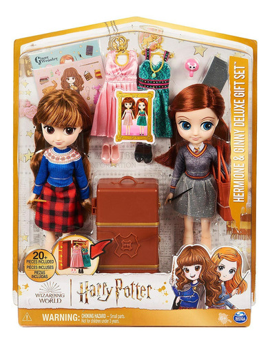 Set de bonecas Spin Master Sunny Brinquedos Harry Potter Mega Set Hermione E Gina Hermione e Gina - 17 peças