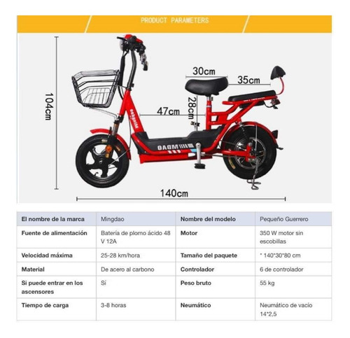 Imagen 2 de 4 de Bicicleta Electrica-moto Electrica-bicimoto