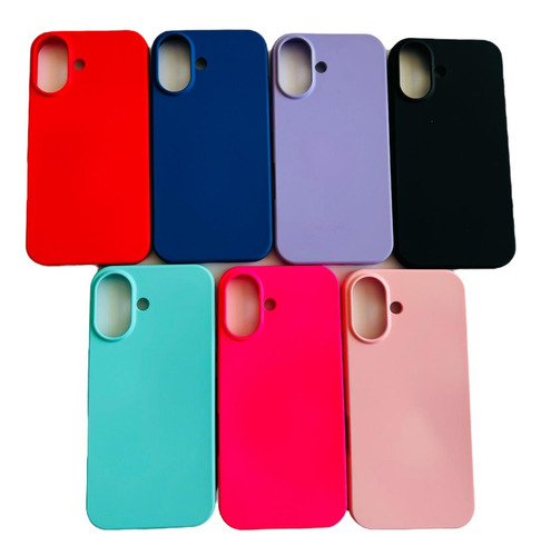 Carcasa Funda Para iPhone 16 Plus Silicona Color