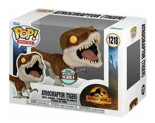 Imagen 2 de 3 de Funko Pop Jurassic World Dominion Atrociraptor Tiger