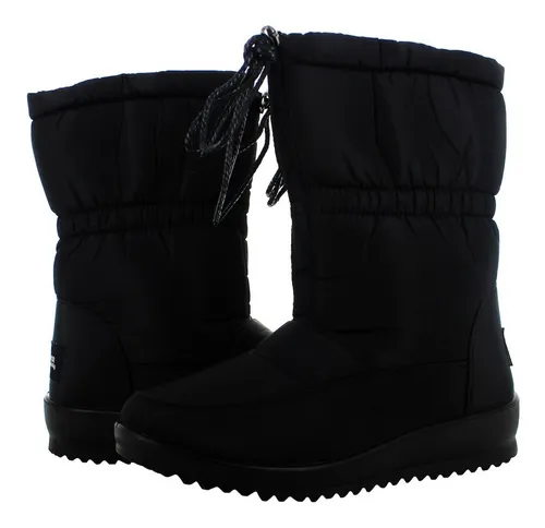 Furor Bota Esquimal Negro cordones Para Mujer 78644
