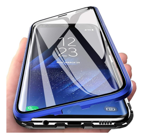 Funda 360 Magnética Para Vivo Y36 4g / 5g Doble Cristal