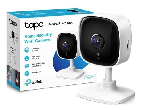 Camara Wi-fi De Seguridad Para Casa Tapo C100 Fullhd 1080