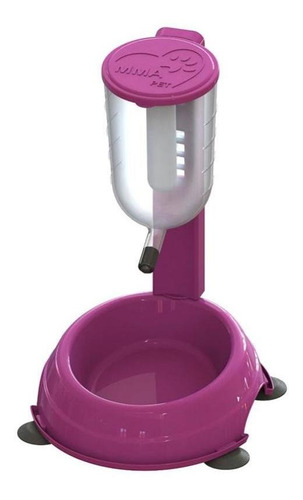 Bebedouro Automatico Para Cães Gatos Regulavel - Rosa 