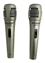 Comprar 2 Microfonos Profesional Dinámico Alámbrico Weisre X2