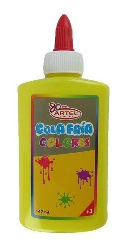 Cola Fría De Colores Artel 147 Ml Manualidades Para Niños