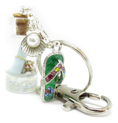 Rear View Mirror Beach Charm - Cute Beach Bottle Car Charm -