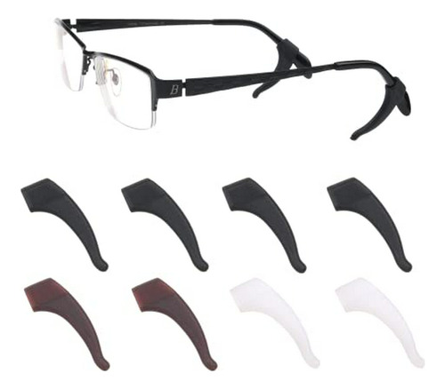 Rebel Tone Eyeglass Ear Grip Hooks - 8 Pair