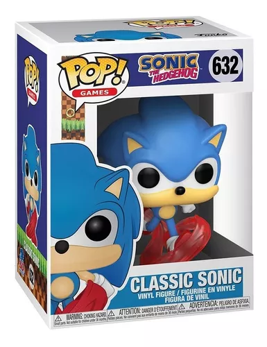 Boneco Funko Pop Classic Sonic The Hedgehog Correndo 632