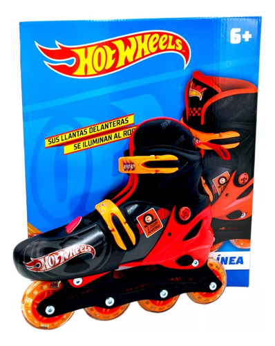 Patines Linea Hot Wheels 4 Ruedas 23-26