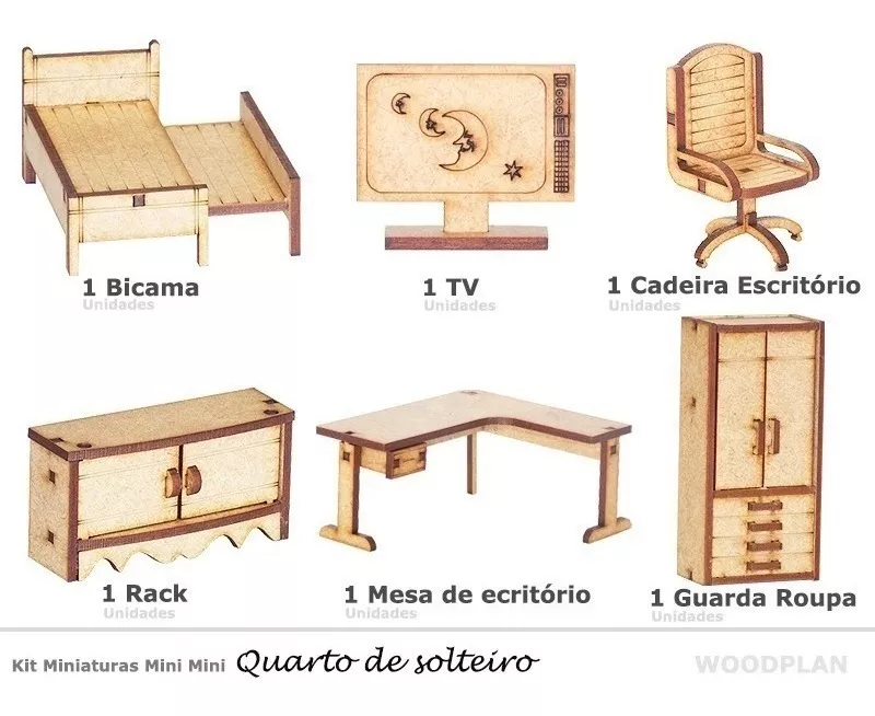 Terceira imagem para pesquisa de mini moveis para maquete