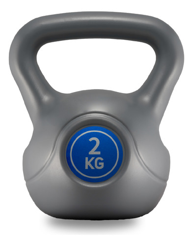 Pesa Rusa Kettlebell 2 Kg Importada Fitness Entrenamiento Revestida Pr002-gr 2m Sports