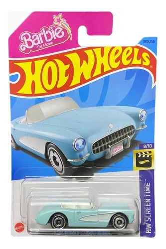 Hot Wheels Barbie Corvette Gm Hw Colección Escala Car 9/10