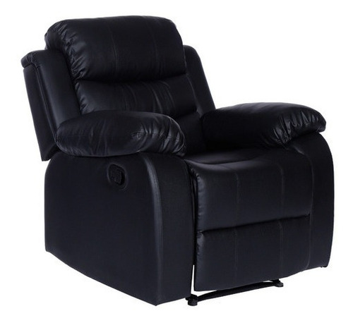 Sillon Sofa Reclinable Relax 1 Cuerpo Celio Ecocuero Marron