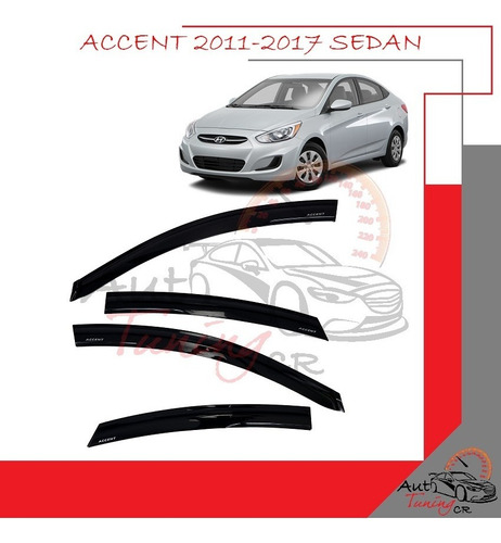 Botaguas Slim Hyundai Accent 2011-2017 Sedan