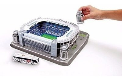 Maqueta Estadio 3d Para Armar Con Luces! Cancha Real Madrid