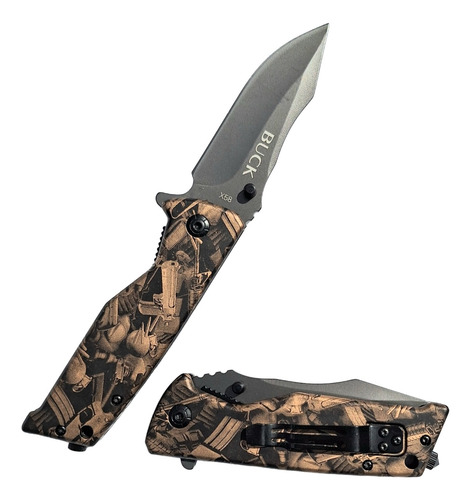 Navaja Cuchillo Buck Rescate X58 Rompe Cristal Hoja 8 Cm