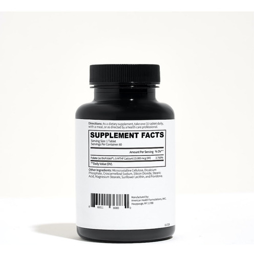 Sedds Biofolate L-metilfolato Ácido Fólico 15 Mg 60 Tabletas