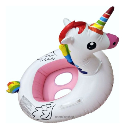 Flotador De Unicornio Bote Inflable Para Niños 70x55