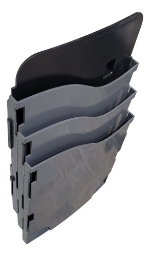 Organizador A4 Parede - Kit Com 3 Escaninhos A4 Verticais