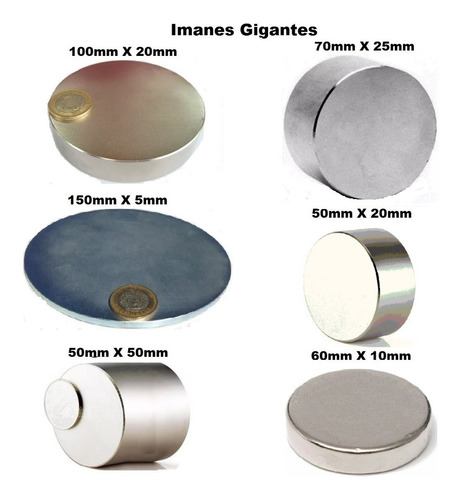 1 Iman Neodimio Cilíndrico 10mm X 20mm Super Potente Xto