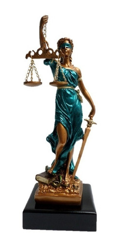 Dama Diosa Justicia 29cm En Resina Escultura Themis Abogados