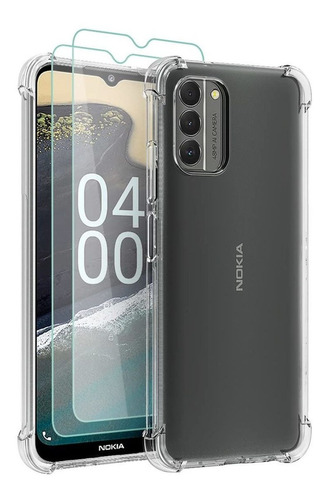 Osophter Funda Transparente Para Nokia G400 Con 2 Protectore