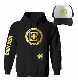 Kit De Sudadera + Gorra Cruz Azul Liga Mx Modelo Gold 2