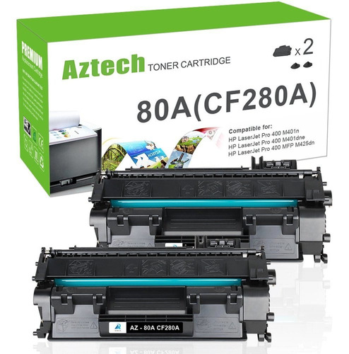 Toner Alternativo ( X2 ) Negro 80a Cf280a 80x Cf280x 